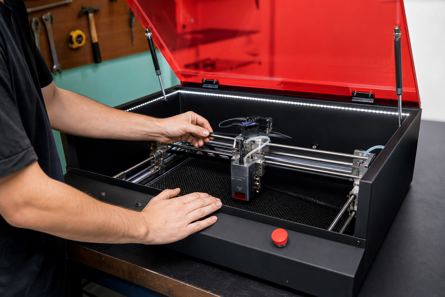Verificación técnica de una CNC Magia Roja